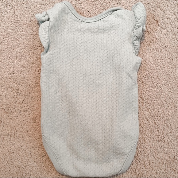 Rabbit + Bear Baby Girl 3pc Flutter Sleeve Onesies 3-6MO - Picture 4 of 8